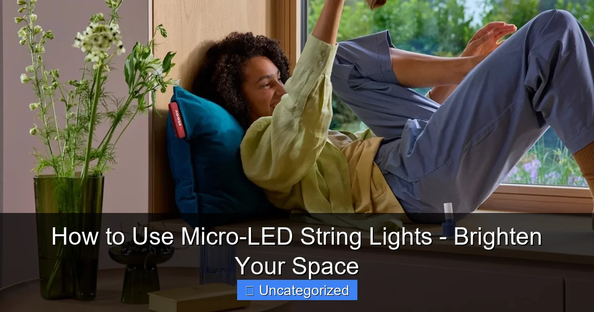 How to Use Micro-LED String Lights - Brighten Your Space