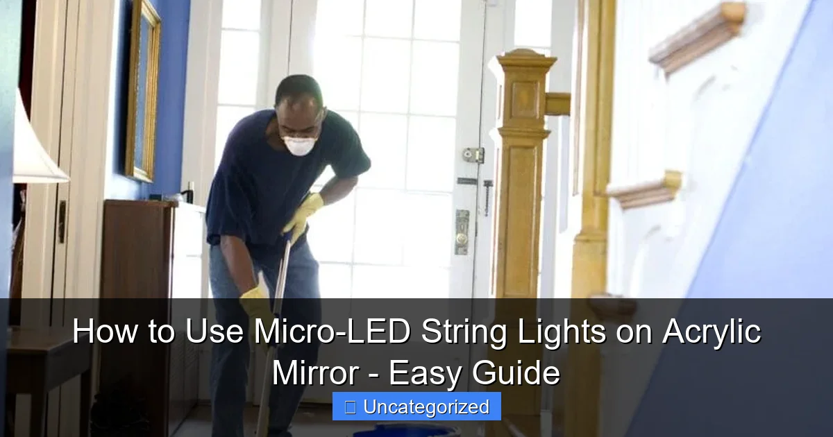 How to Use Micro-LED String Lights on Acrylic Mirror - Easy Guide