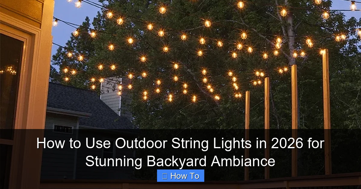 How to Use Outdoor String Lights in 2026 for Stunning Backyard Ambiance