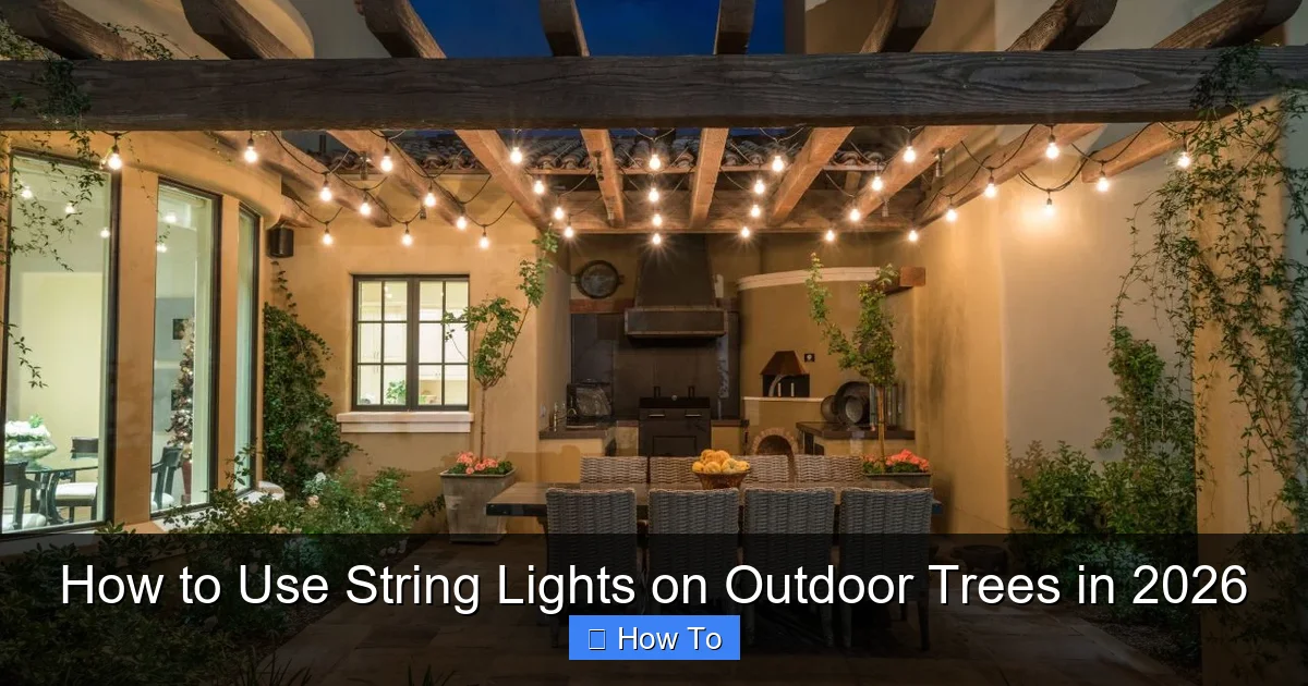 How to Use String Lights on Outdoor Trees in 2026