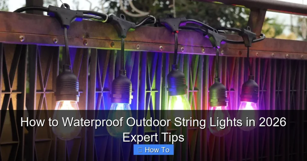 How to Waterproof Outdoor String Lights in 2026 Expert Tips