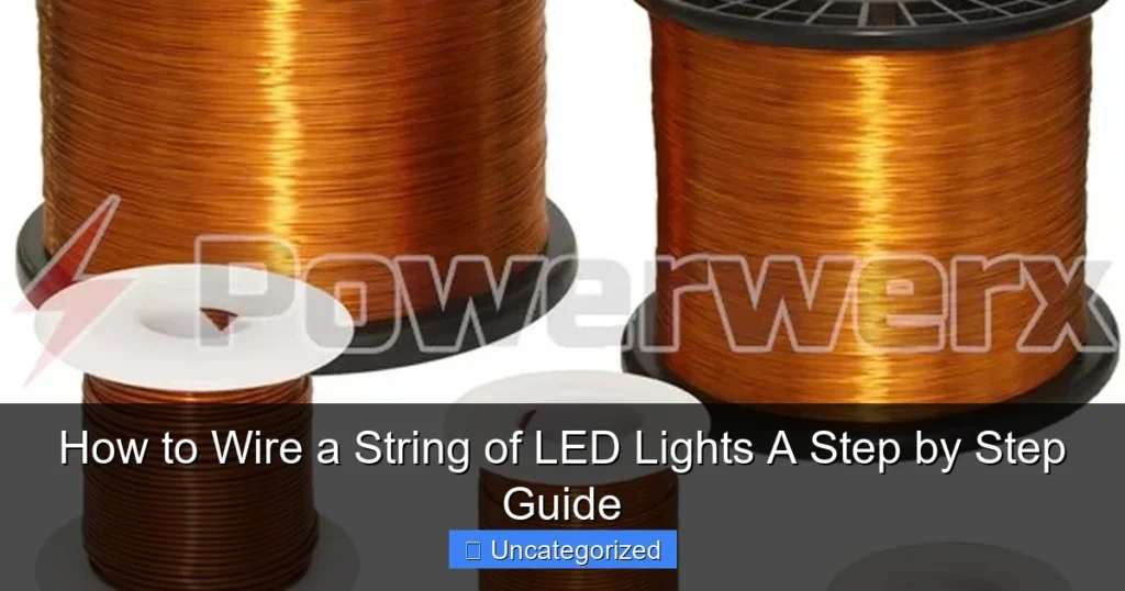 How to Wire a String of LED Lights A Step by Step Guide