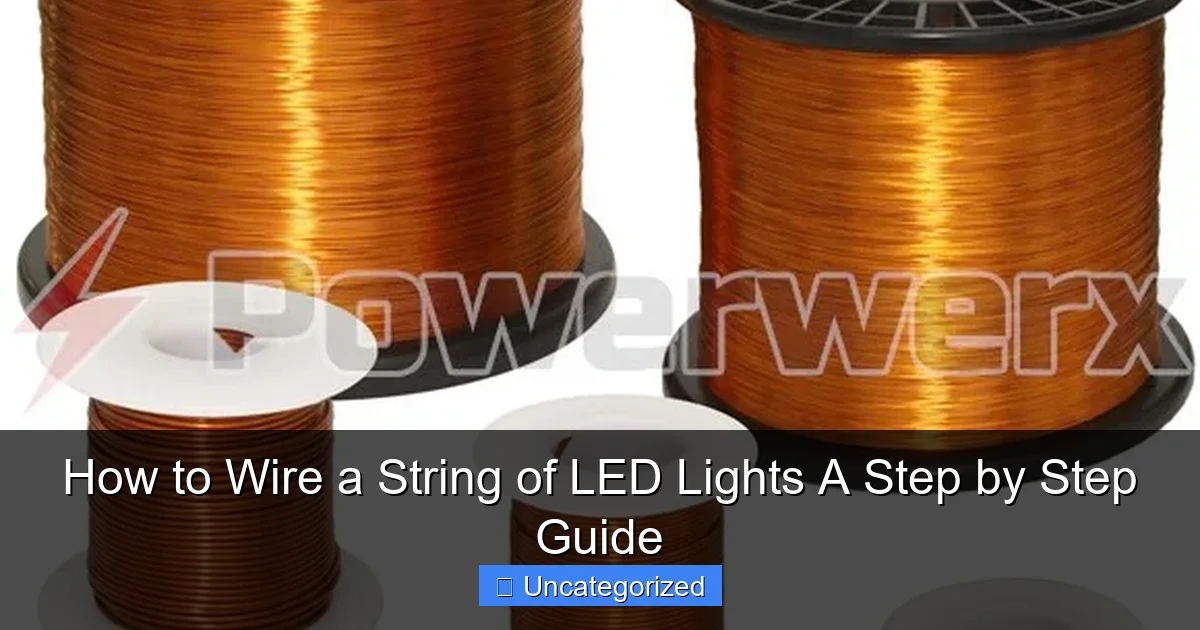 How to Wire a String of LED Lights A Step by Step Guide