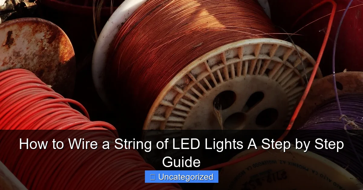 How to Wire a String of LED Lights A Step by Step Guide