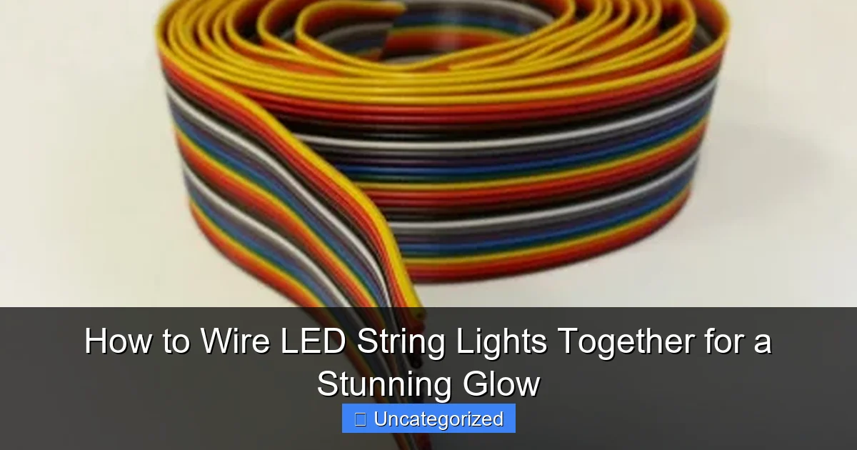 How to Wire LED String Lights Together for a Stunning Glow