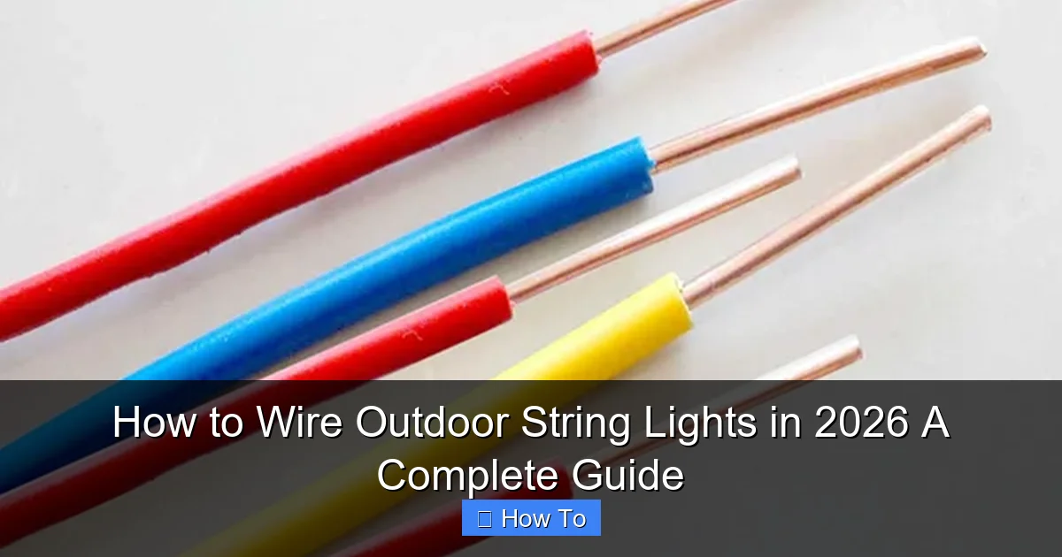 How to Wire Outdoor String Lights in 2026 A Complete Guide