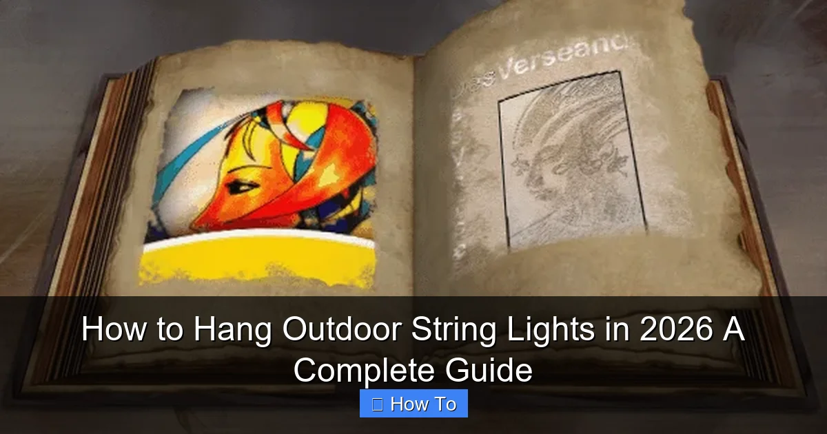 How to Hang Outdoor String Lights in 2026 A Complete Guide