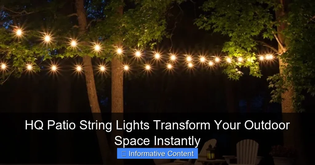 HQ Patio String Lights Transform Your Outdoor Space Instantly