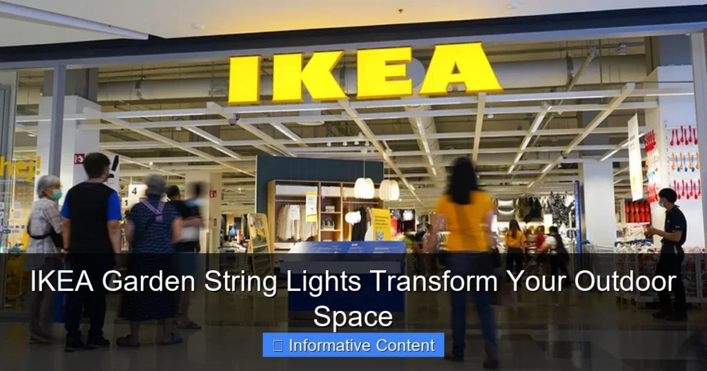 IKEA Garden String Lights Transform Your Outdoor Space