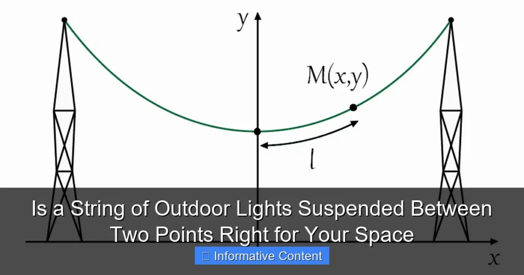 Is a String of Outdoor Lights Suspended Between Two Points Right for Your Space