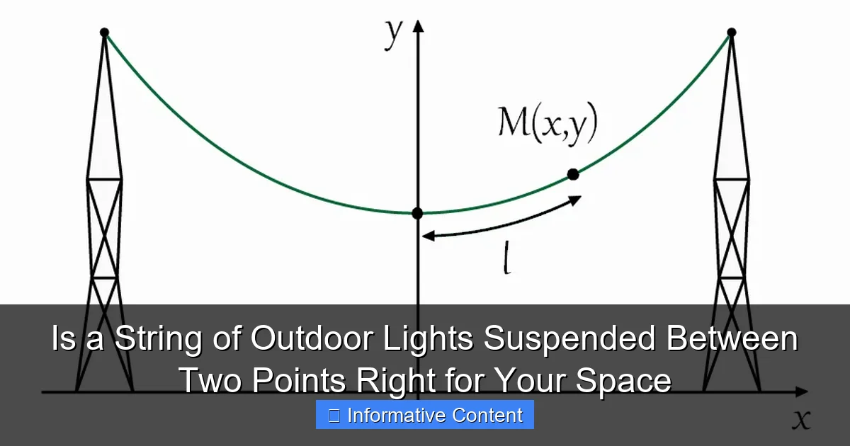 Is a String of Outdoor Lights Suspended Between Two Points Right for Your Space