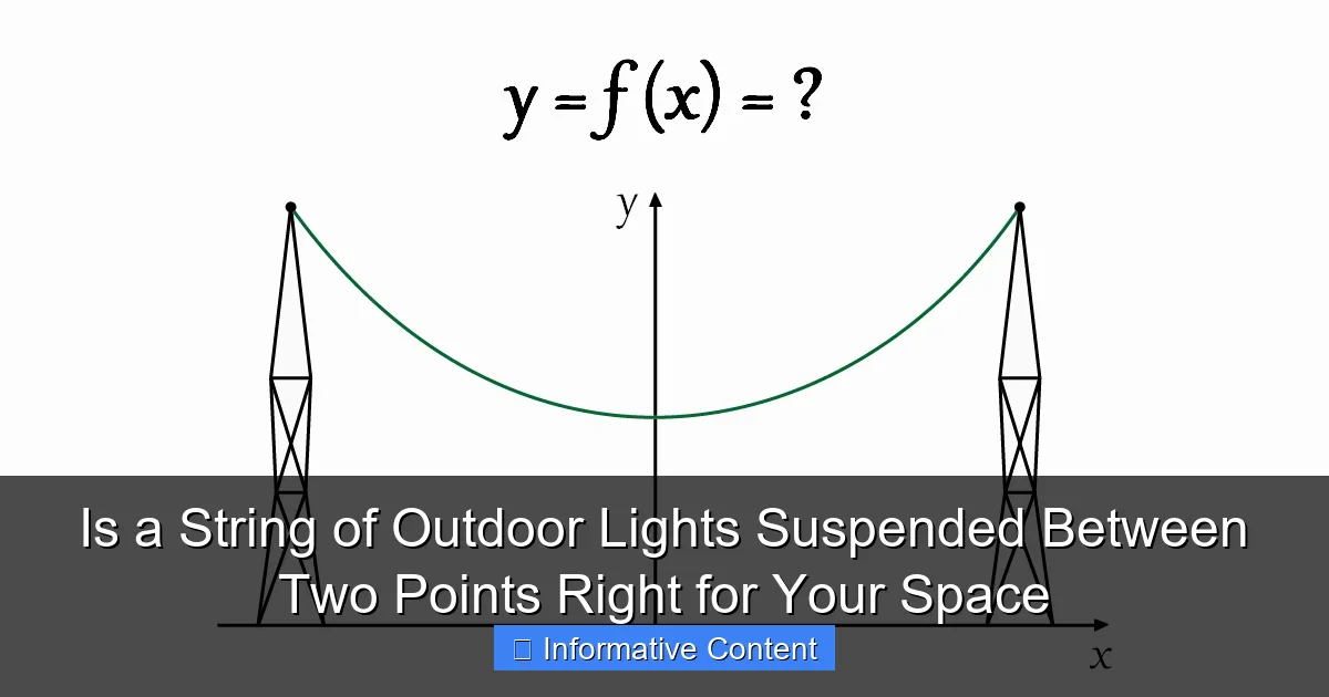 Is a String of Outdoor Lights Suspended Between Two Points Right for Your Space