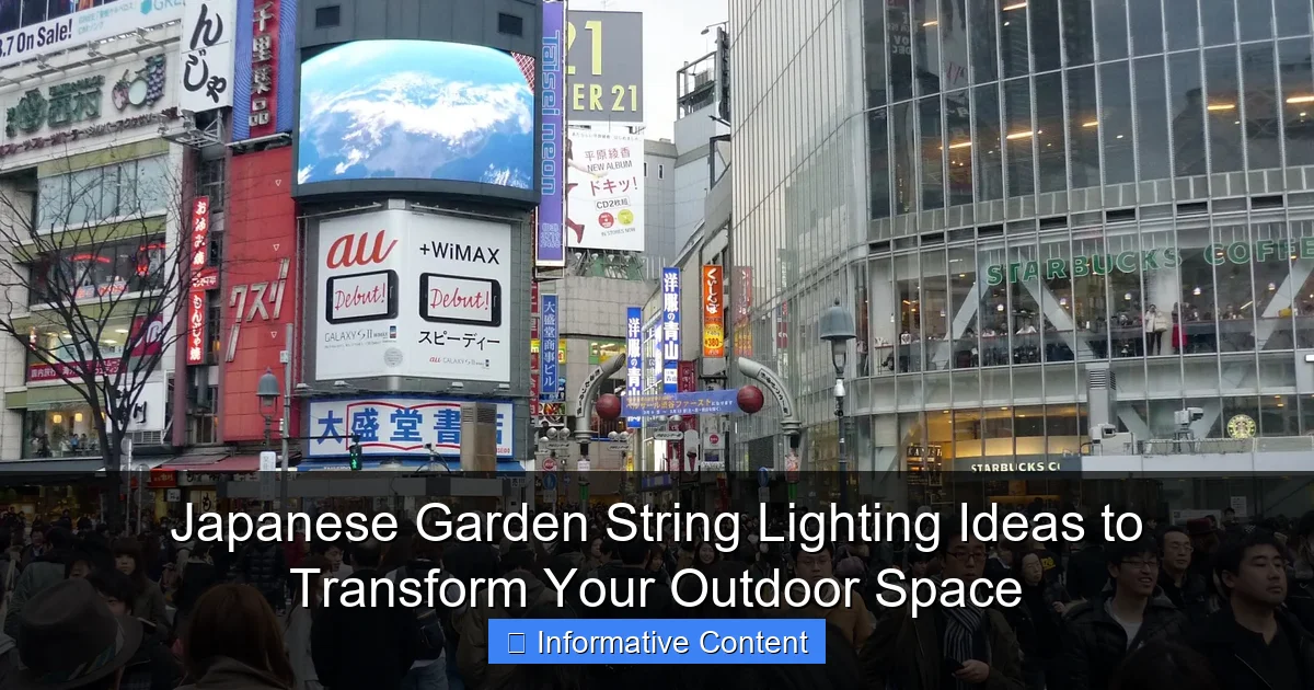 Japanese Garden String Lighting Ideas to Transform Your Outdoor Space