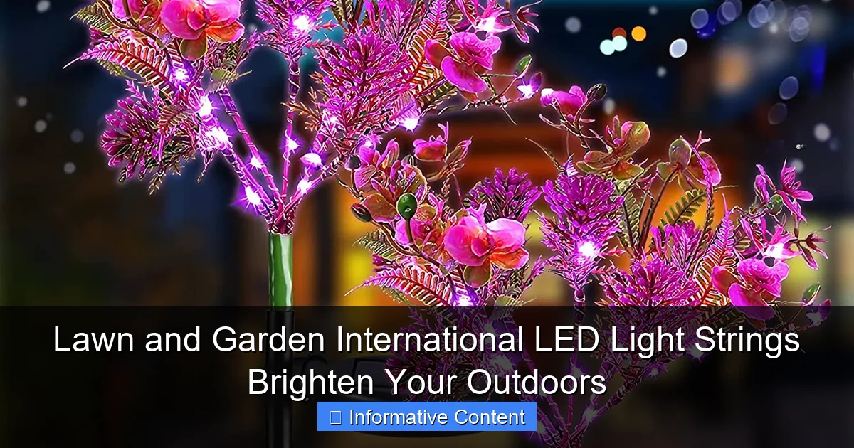 Lawn and Garden International LED Light Strings Brighten Your Outdoors