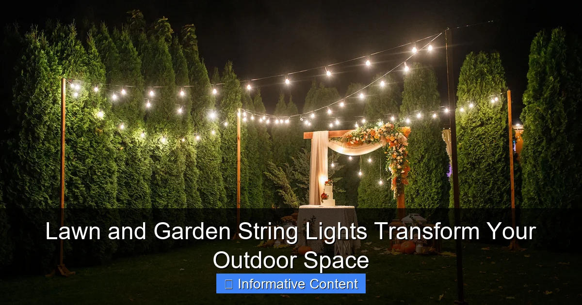 Lawn and Garden String Lights Transform Your Outdoor Space