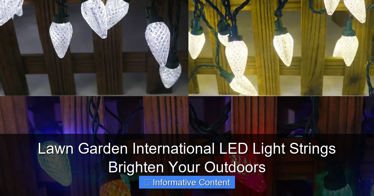 Lawn Garden International LED Light Strings Brighten Your Outdoors