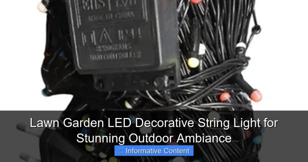 Lawn Garden LED Decorative String Light for Stunning Outdoor Ambiance