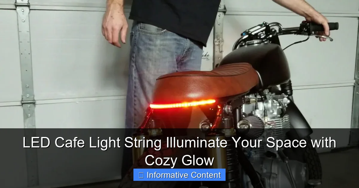 LED Cafe Light String Illuminate Your Space with Cozy Glow