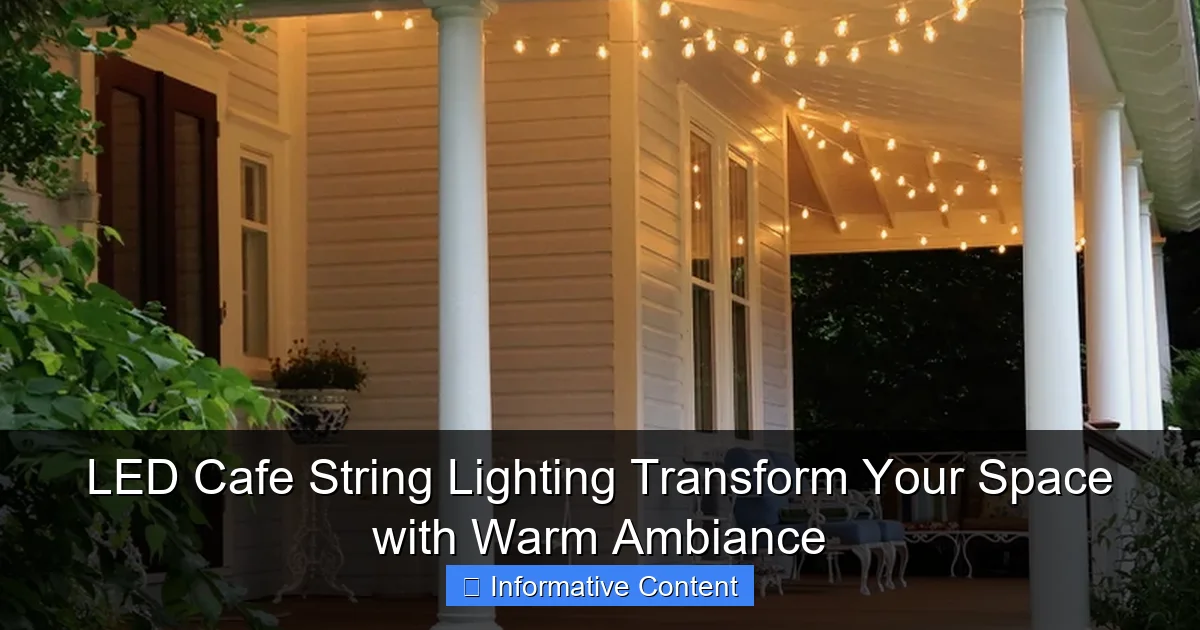 LED Cafe String Lighting Transform Your Space with Warm Ambiance