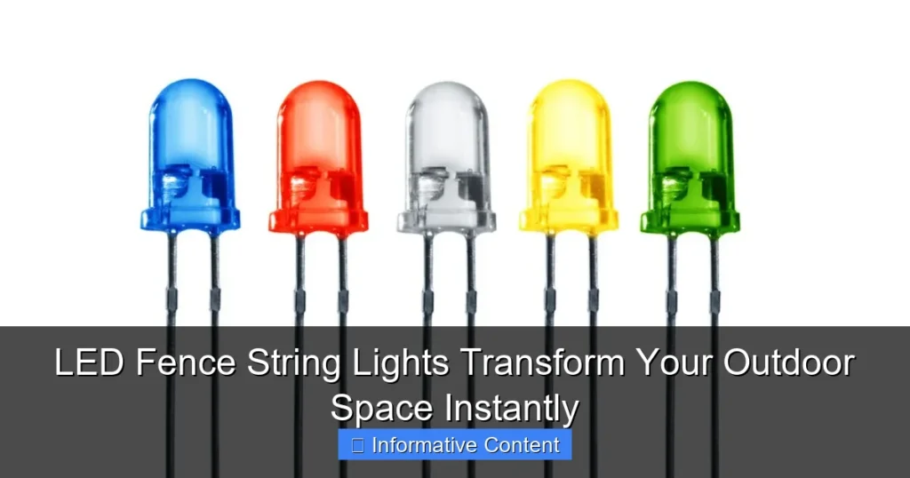 LED Fence String Lights Transform Your Outdoor Space Instantly