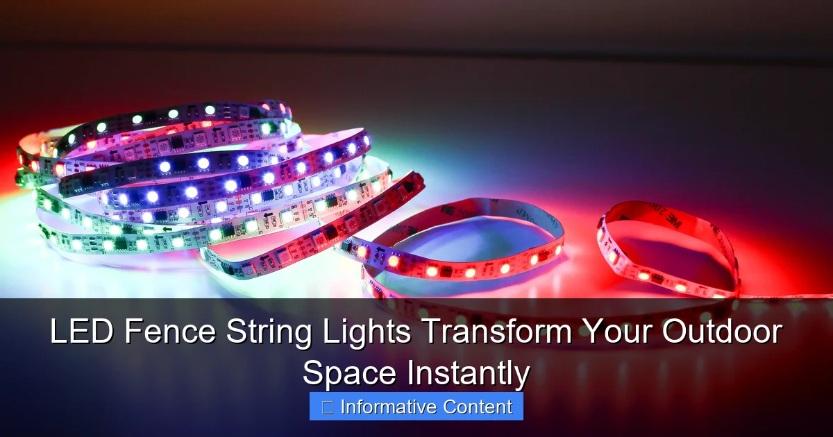 LED Fence String Lights Transform Your Outdoor Space Instantly