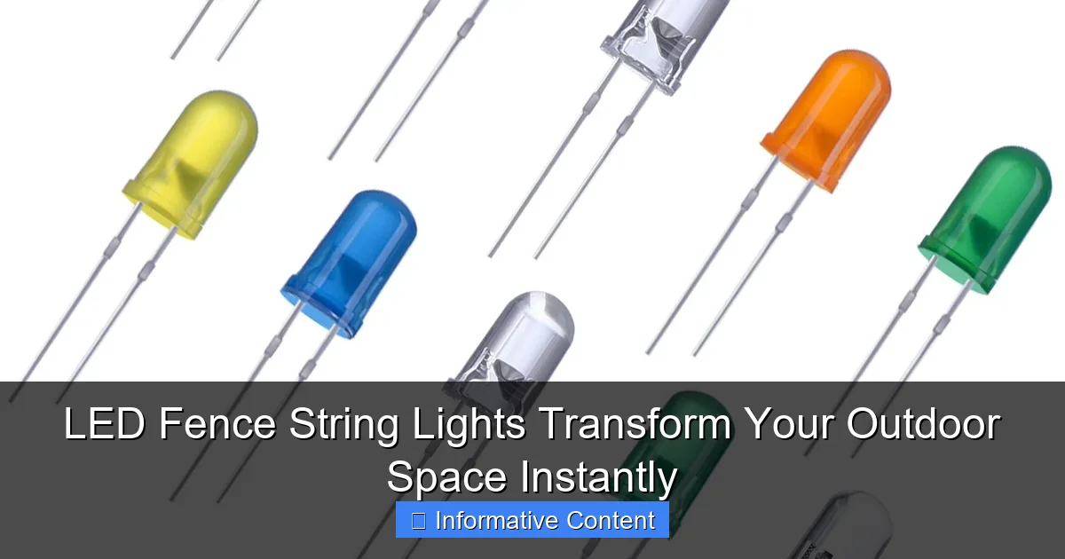 LED Fence String Lights Transform Your Outdoor Space Instantly