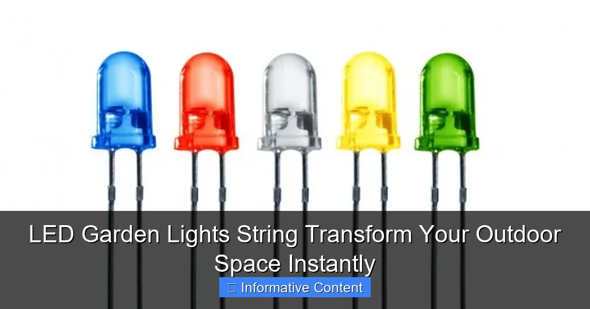 LED Garden Lights String Transform Your Outdoor Space Instantly