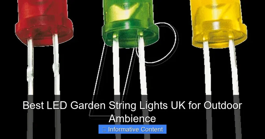 Best LED Garden String Lights UK for Outdoor Ambience