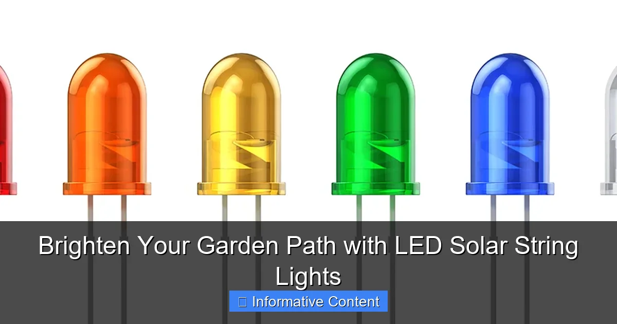 Brighten Your Garden Path with LED Solar String Lights