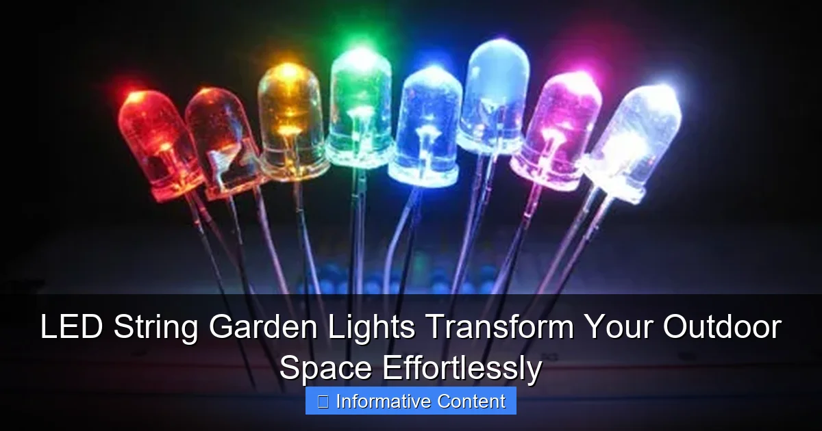 LED String Garden Lights Transform Your Outdoor Space Effortlessly