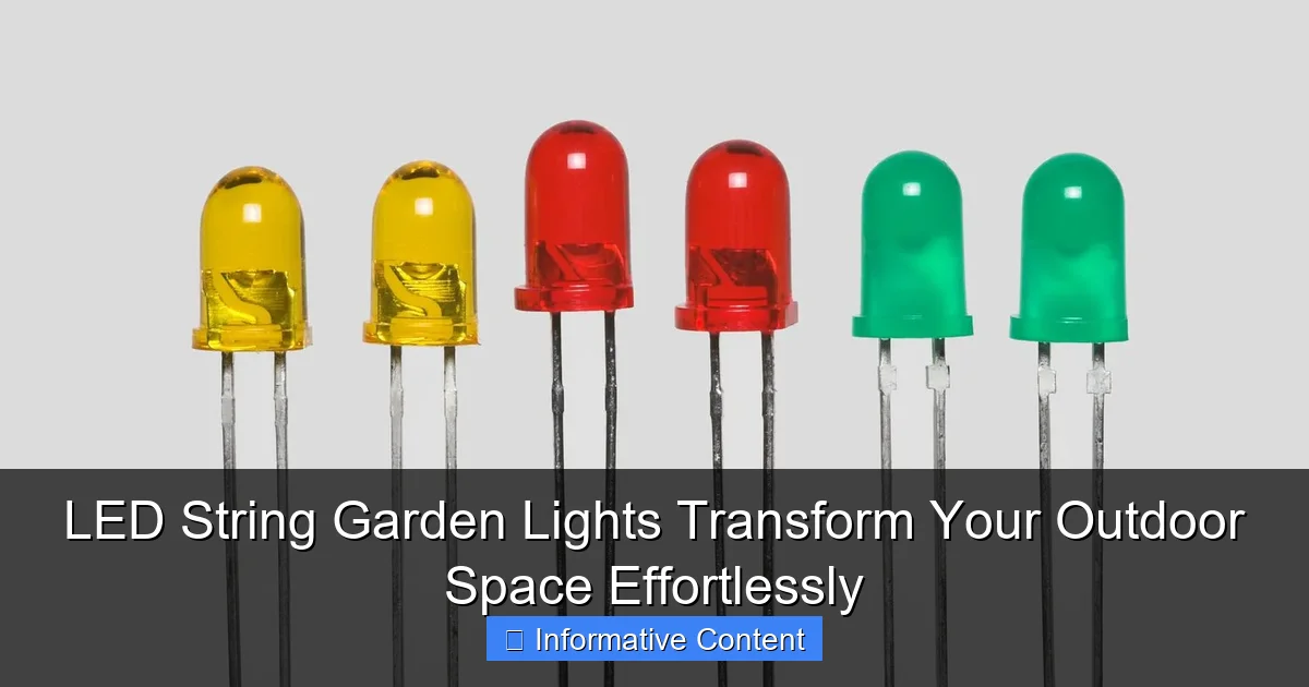 LED String Garden Lights Transform Your Outdoor Space Effortlessly