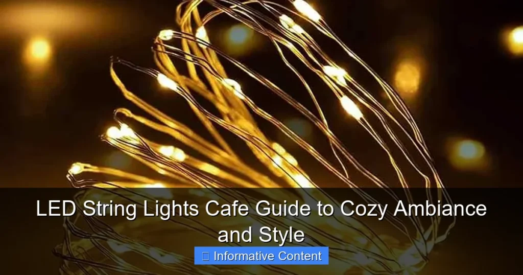 LED String Lights Cafe Guide to Cozy Ambiance and Style