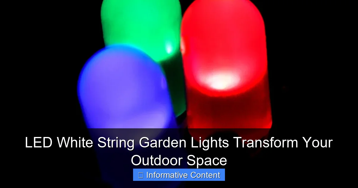 LED White String Garden Lights Transform Your Outdoor Space