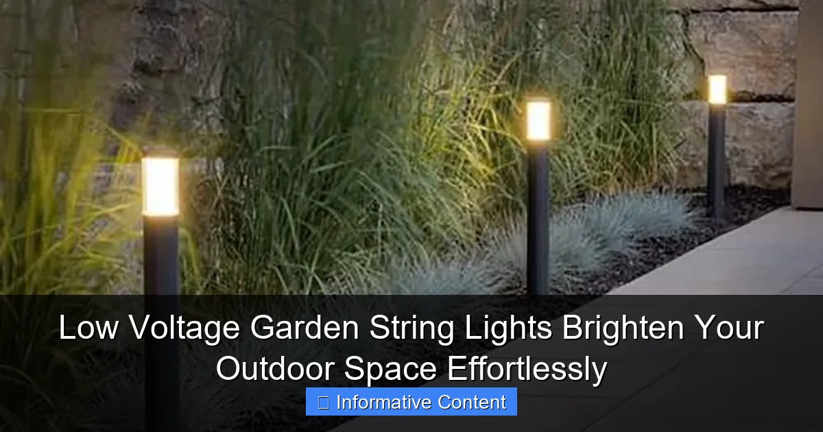 Low Voltage Garden String Lights Brighten Your Outdoor Space Effortlessly