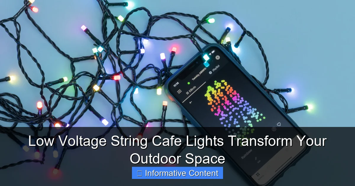 Low Voltage String Cafe Lights Transform Your Outdoor Space
