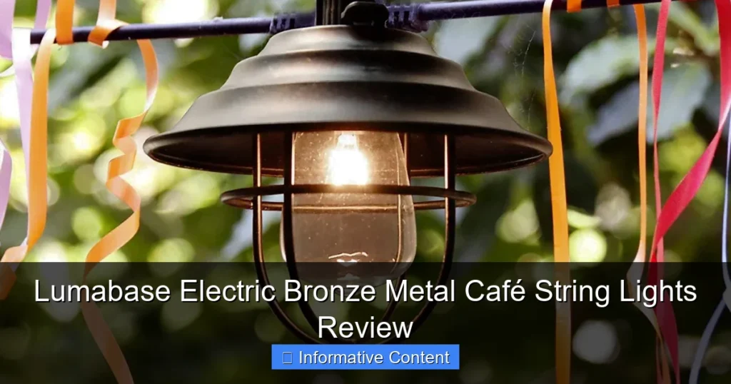 Lumabase Electric Bronze Metal Café String Lights Review