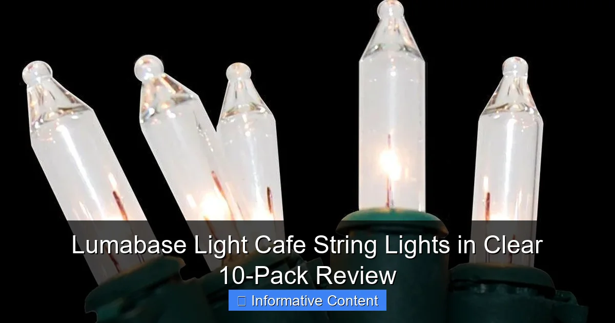 Lumabase Light Cafe String Lights in Clear 10-Pack Review