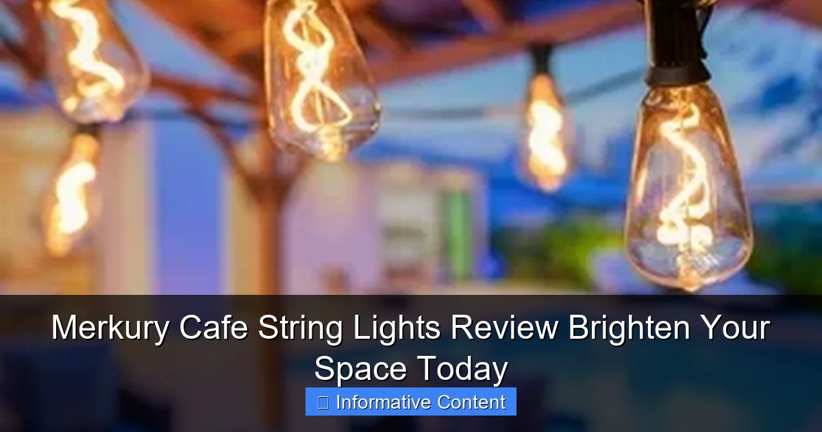 Merkury Cafe String Lights Review Brighten Your Space Today