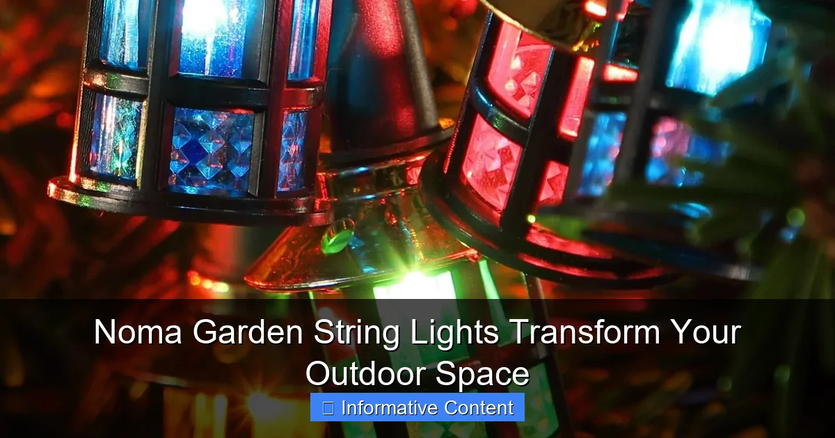Noma Garden String Lights Transform Your Outdoor Space