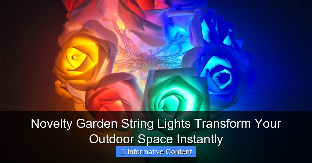 Novelty Garden String Lights Transform Your Outdoor Space Instantly