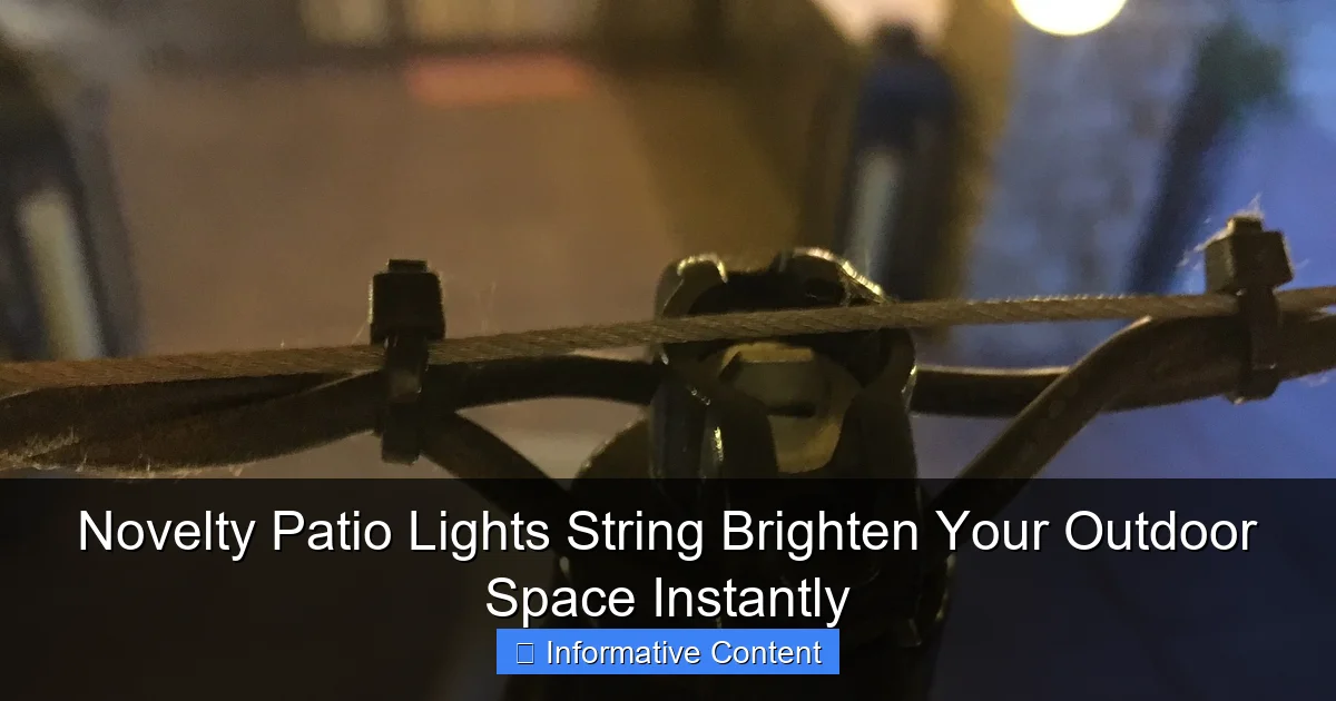 Novelty Patio Lights String Brighten Your Outdoor Space Instantly