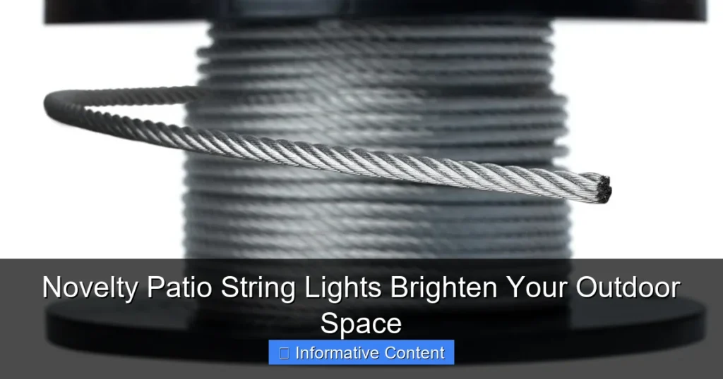 Novelty Patio String Lights Brighten Your Outdoor Space