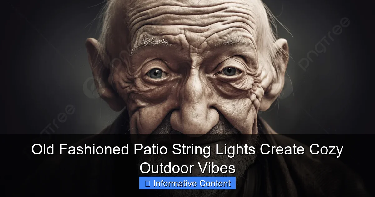 Old Fashioned Patio String Lights Create Cozy Outdoor Vibes