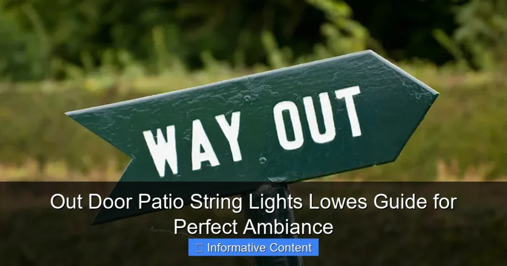 Out Door Patio String Lights Lowes Guide for Perfect Ambiance