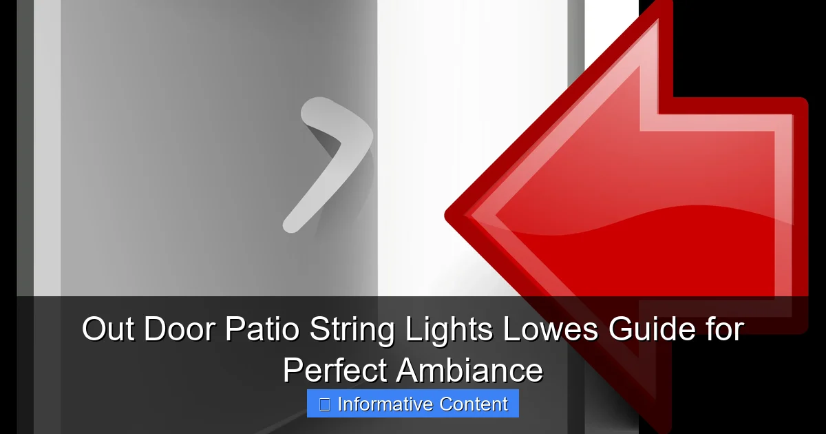 Out Door Patio String Lights Lowes Guide for Perfect Ambiance