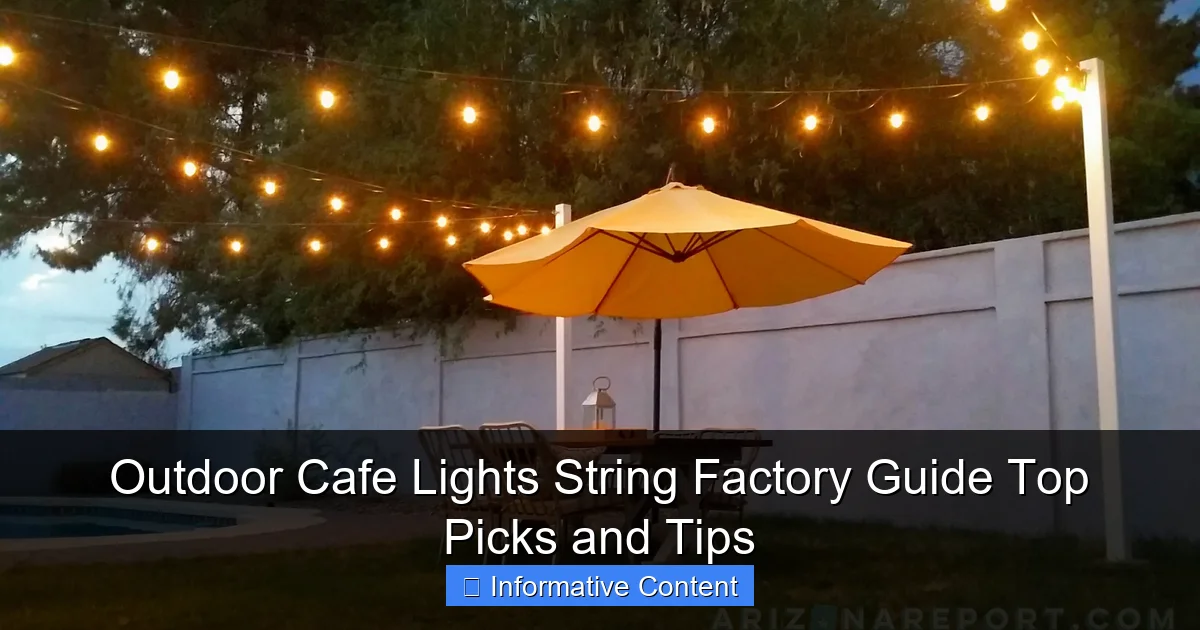 Outdoor Cafe Lights String Factory Guide Top Picks and Tips