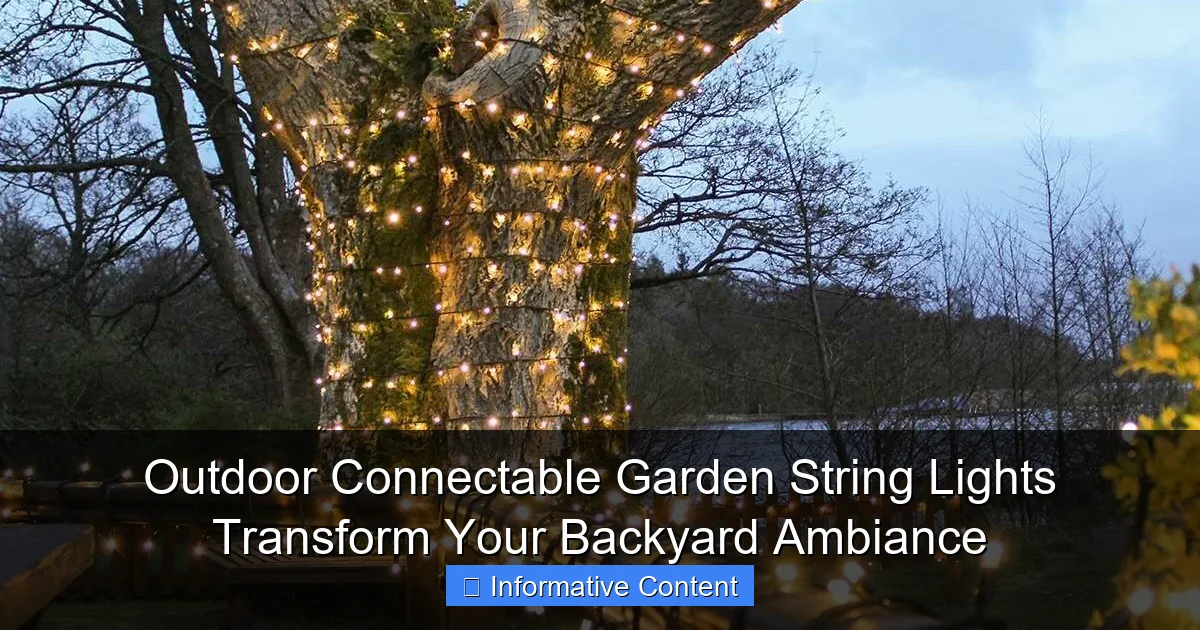 Outdoor Connectable Garden String Lights Transform Your Backyard Ambiance