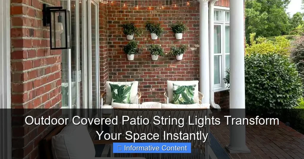 Outdoor Covered Patio String Lights Transform Your Space Instantly