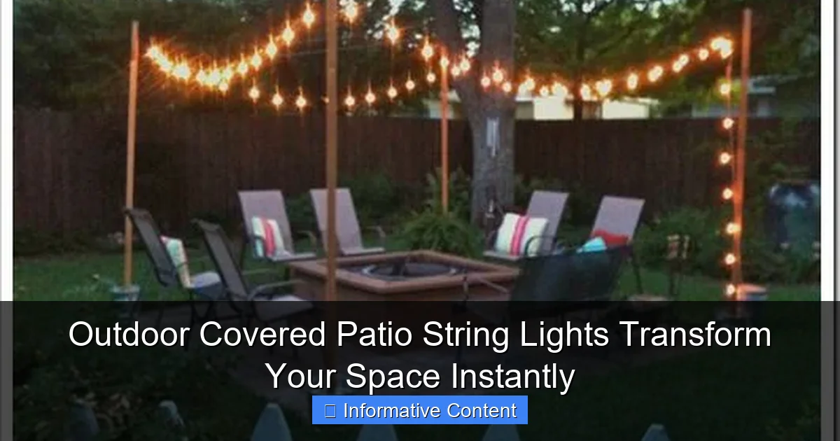 Outdoor Covered Patio String Lights Transform Your Space Instantly