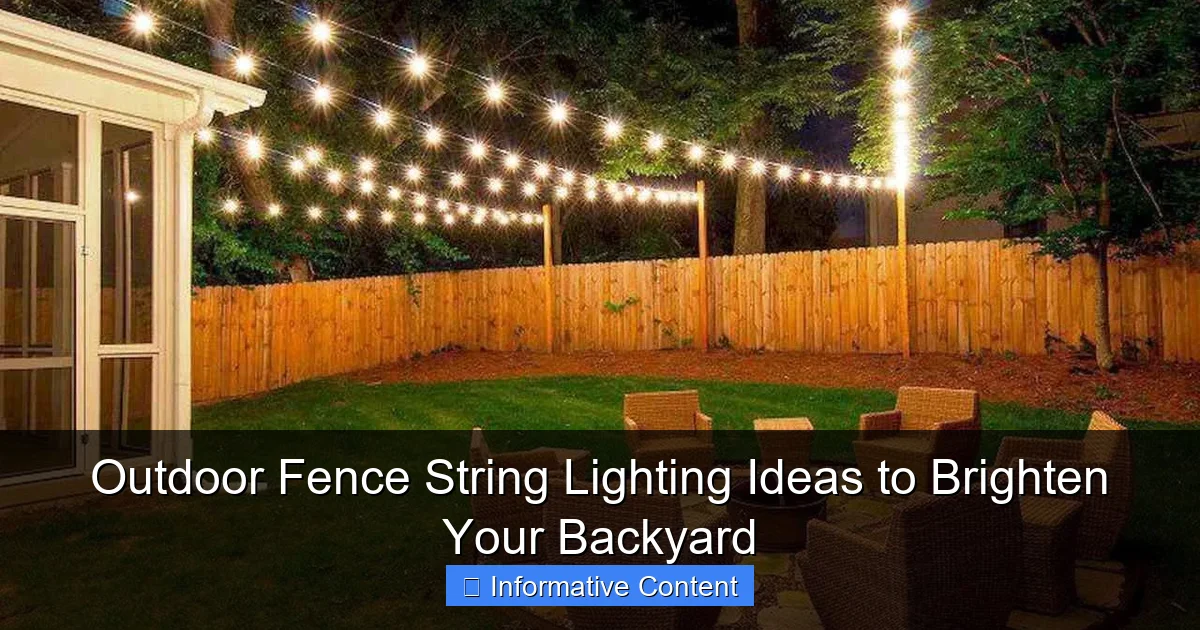 Outdoor Fence String Lighting Ideas to Brighten Your Backyard
